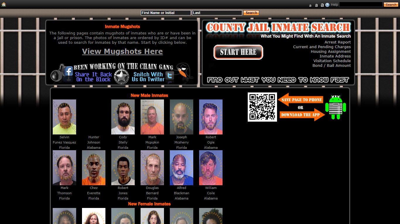 Recent Arrest Mugshots And Inmate Search